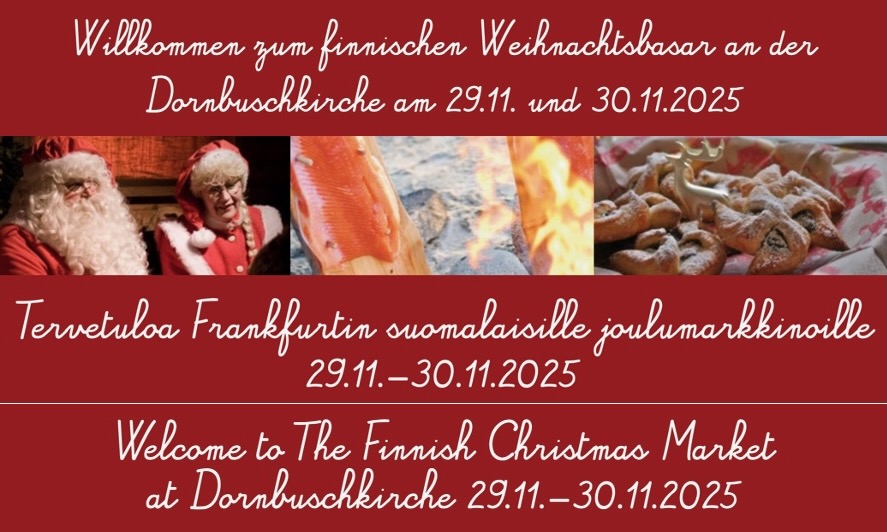 JOULUMARKKINAT – WEIHNACHTSBAZAR 29. & 30.11.2025 Frankfurt