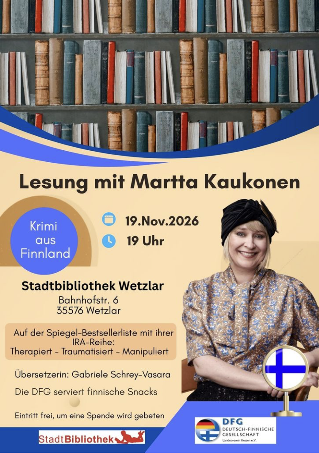 Lesung Martta Kaukonen DFG