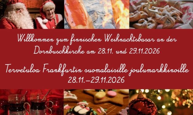 JOULUMARKKINAT WEIHNACHTSBASAR 28. & 29.11.2026 Frankfurt